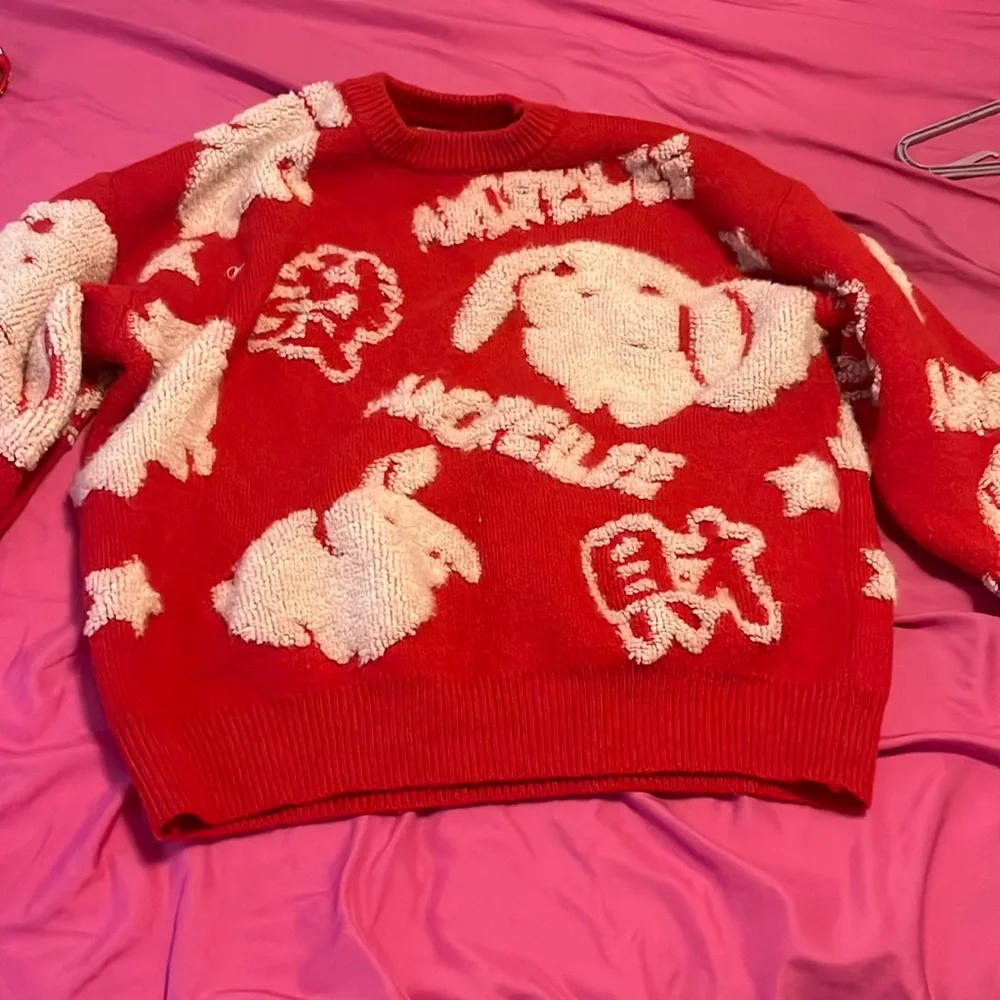 Red and White sweatshirt size small men - Picture 1 of 2